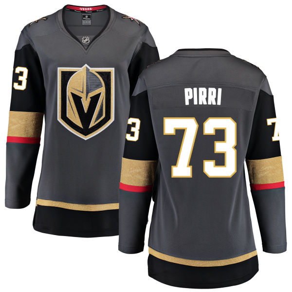 Women Vegas Golden Knights #73 Pirri Fanatics Branded Breakaway Home Gray Adidas NHL Jersey->more nhl jerseys->NHL Jersey